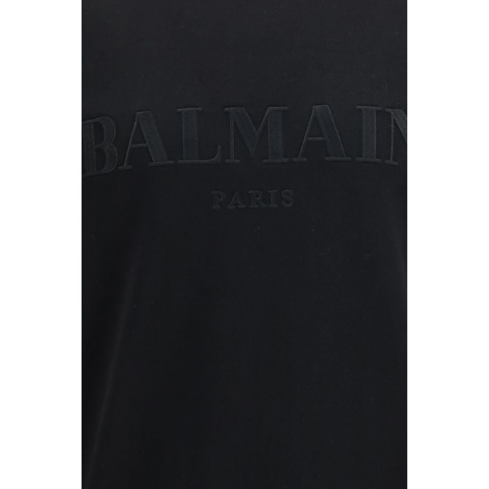 Schwarzer Baumwoll-Sweatshirt