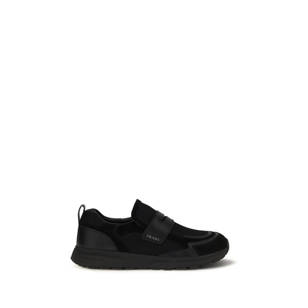 Schwarze Bos Taurus Kalbsleder Sneaker