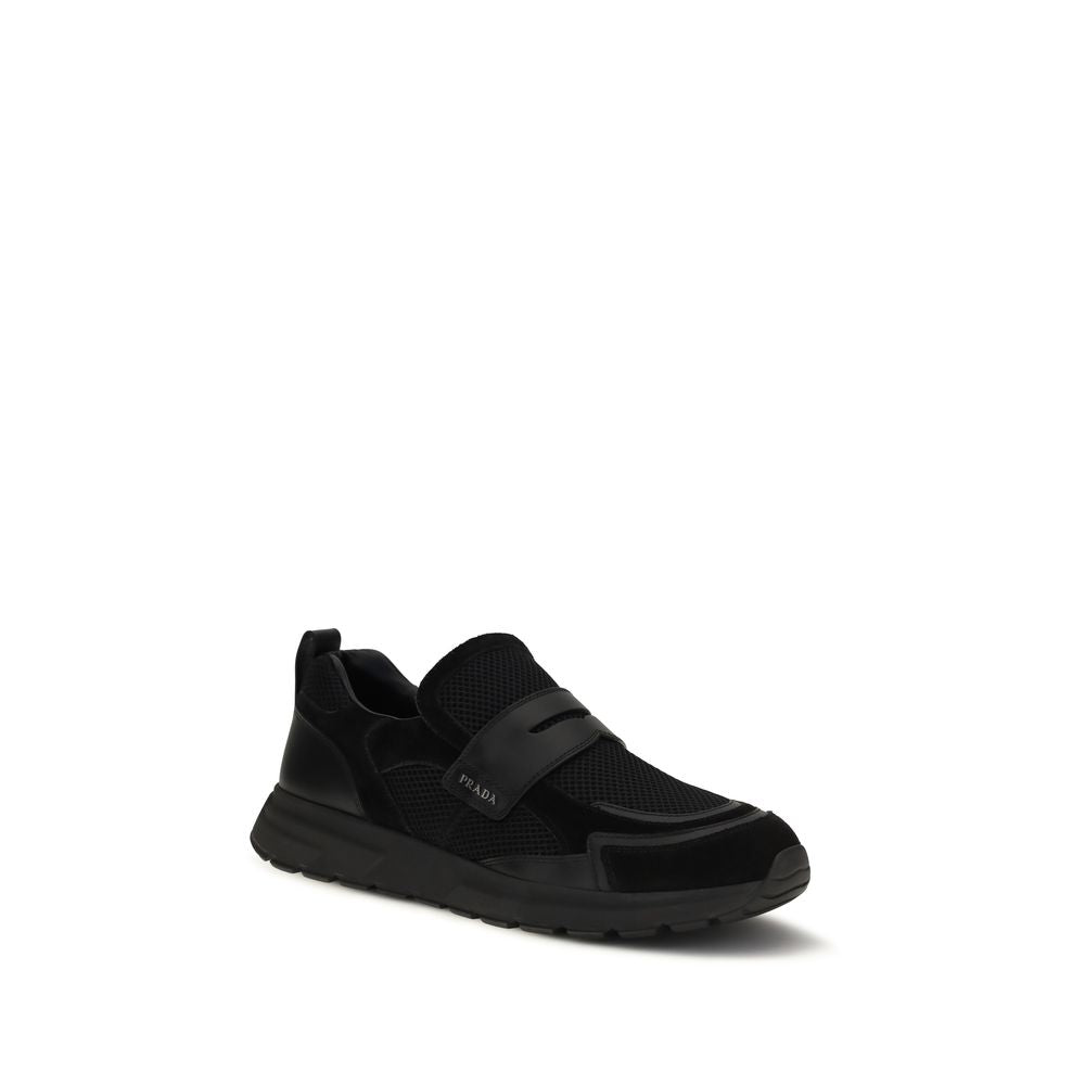 Schwarze Bos Taurus Kalbsleder Sneaker
