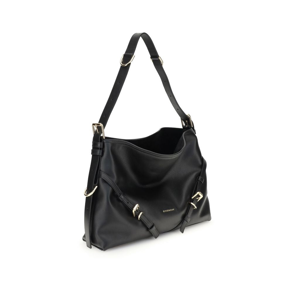 Schwarze Kalbsleder Bos Taurus Handtasche