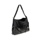 Schwarze Kalbsleder Bos Taurus Handtasche