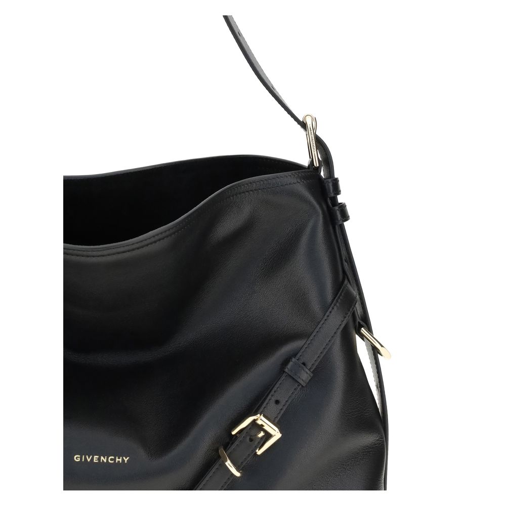 Schwarze Kalbsleder Bos Taurus Handtasche