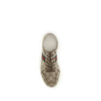 Beige Stoff-Sneaker