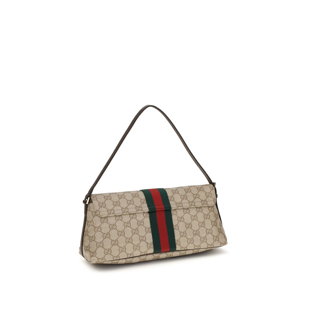 Beige Stoff-Handtasche