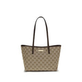 Beige Stoff-Handtasche