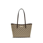 Beige Stoff-Handtasche