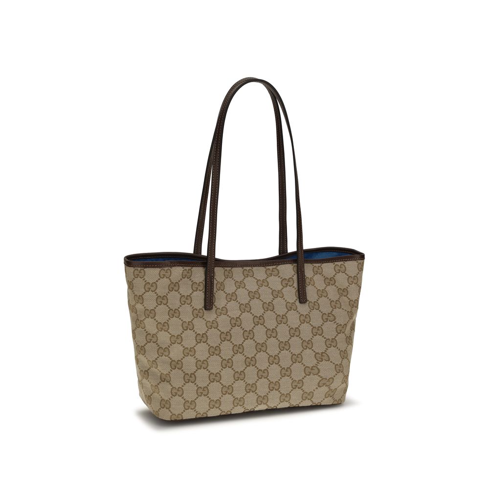 Beige Stoff-Handtasche
