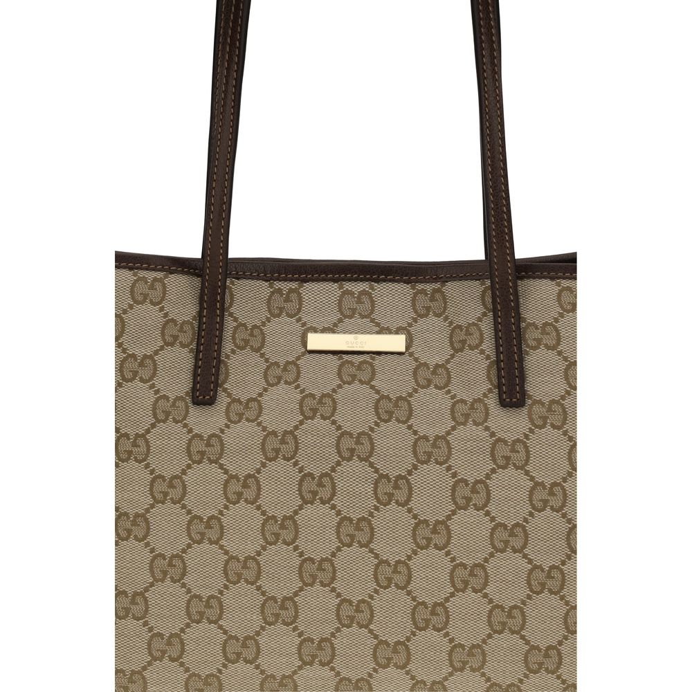 Beige Stoff-Handtasche