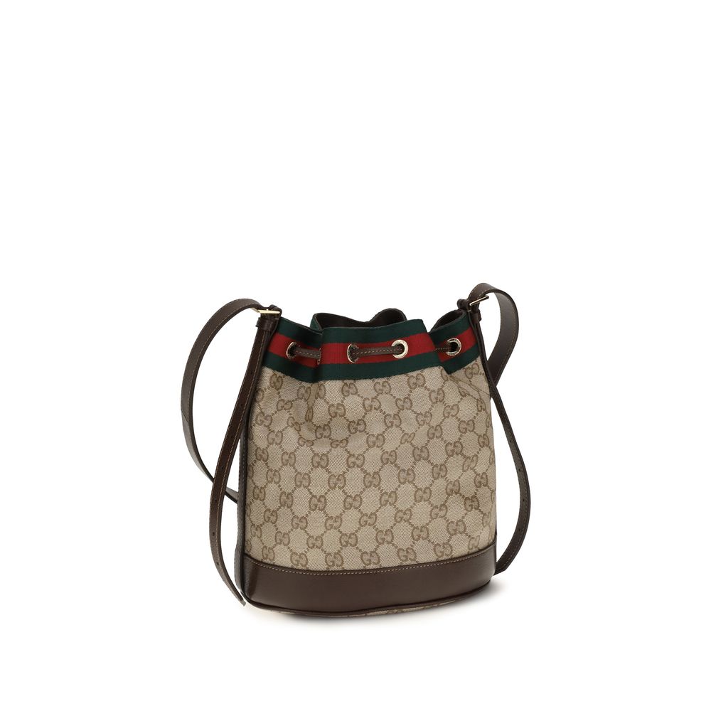 Beige Stoff-Handtasche