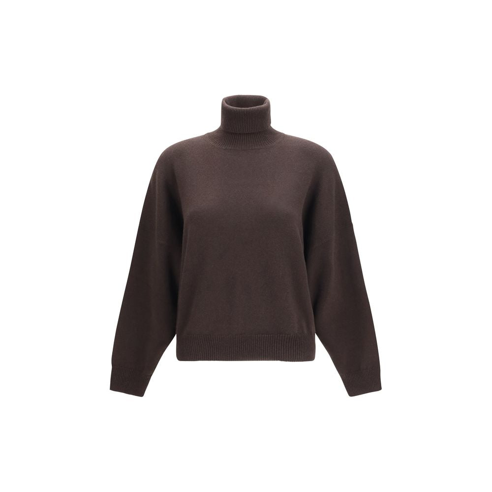 Brauner Kaschmir-Rollkragenpullover Brunello Cucinelli