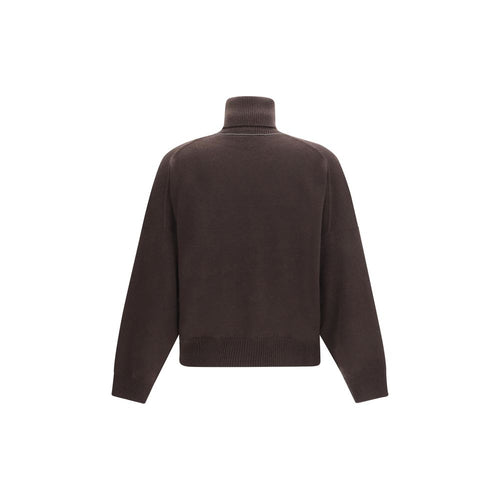 Brauner Rollkragenpullover aus Kaschmir