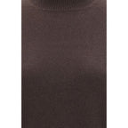 Brauner Kaschmir-Rollkragenpullover Brunello Cucinelli
