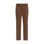 Braune Freizeithose aus Elasthan Brunello Cucinelli