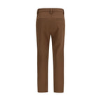 Braune Freizeithose aus Elasthan Brunello Cucinelli