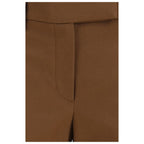 Braune Freizeithose aus Elasthan Brunello Cucinelli