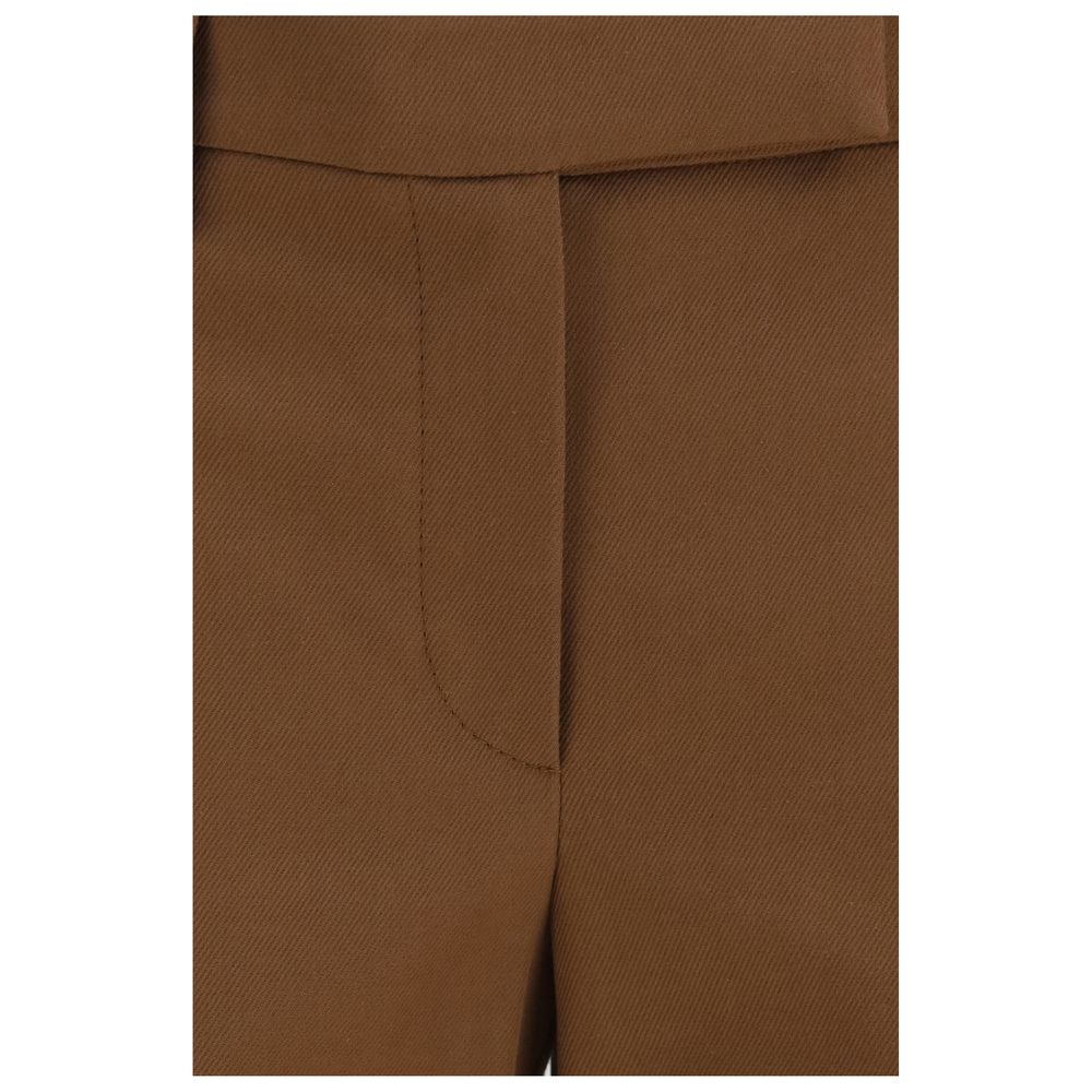 Braune Freizeithose aus Elasthan Brunello Cucinelli