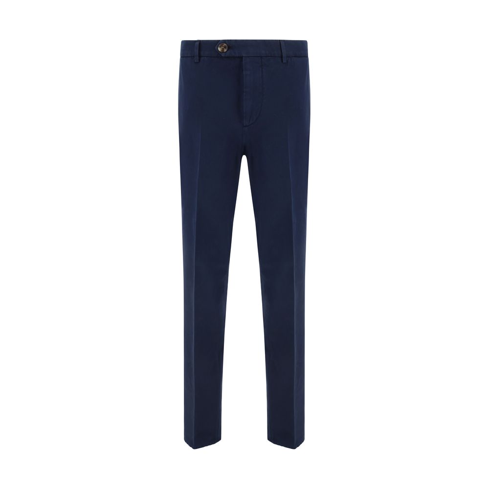 Blaue Baumwoll-Freizeithose Brunello Cucinelli