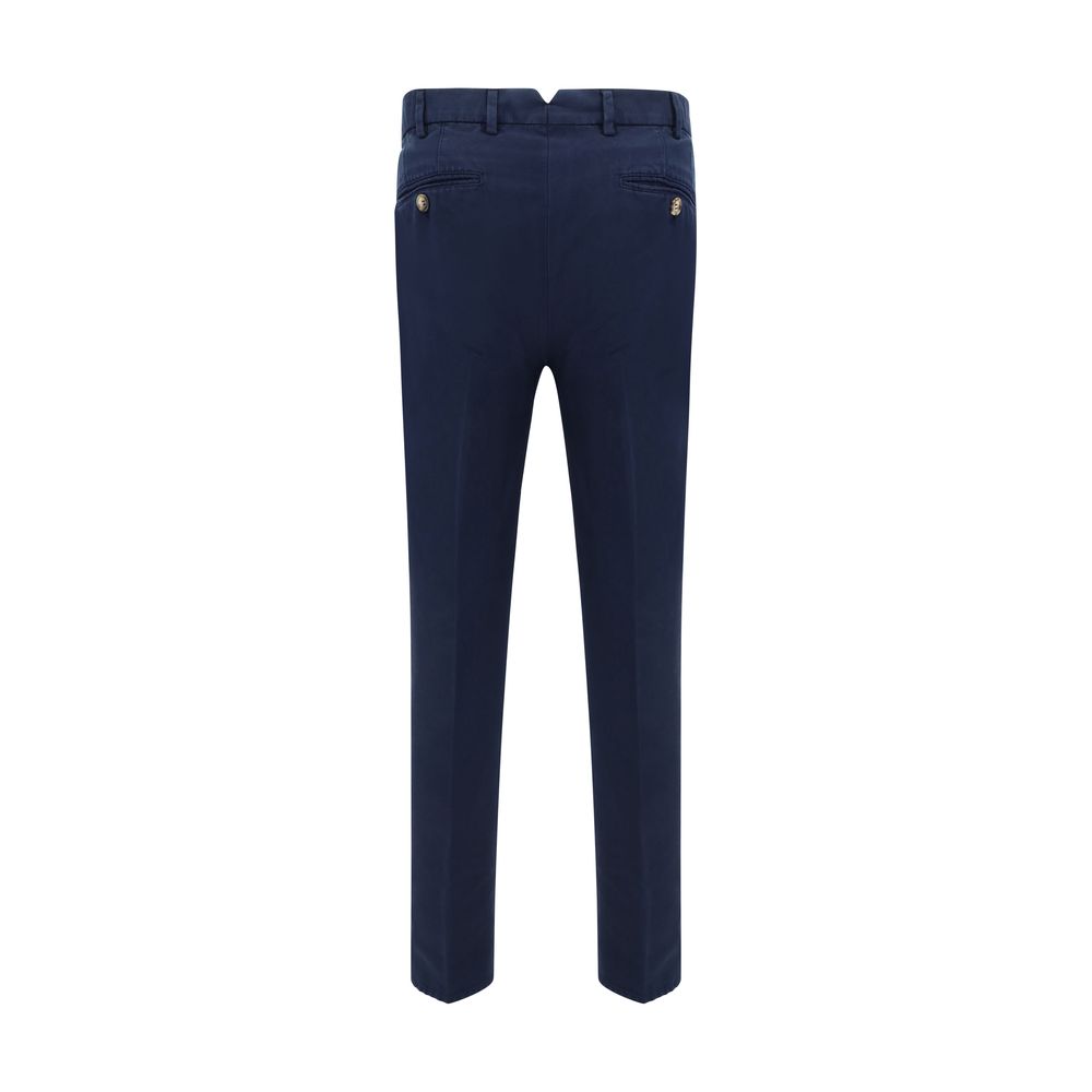 Blaue Baumwoll-Freizeithose Brunello Cucinelli