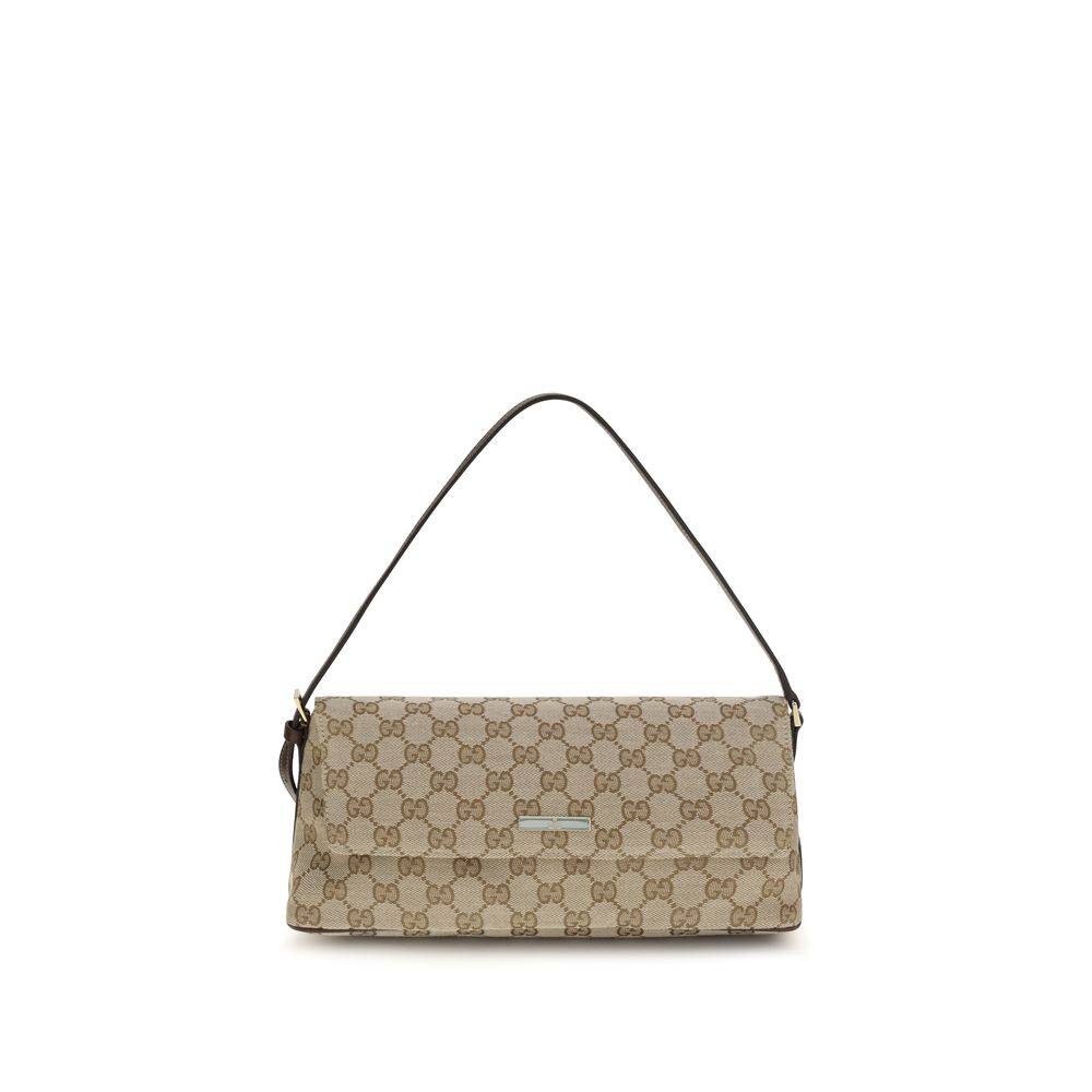 Braune Stoffhandtasche