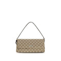 Braune Stoffhandtasche