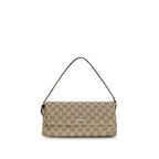 Braune Stoffhandtasche