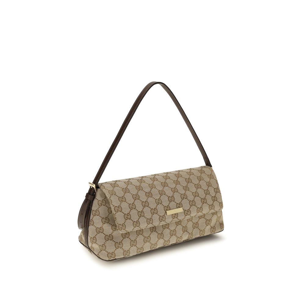 Braune Stoffhandtasche