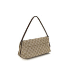 Braune Stoffhandtasche