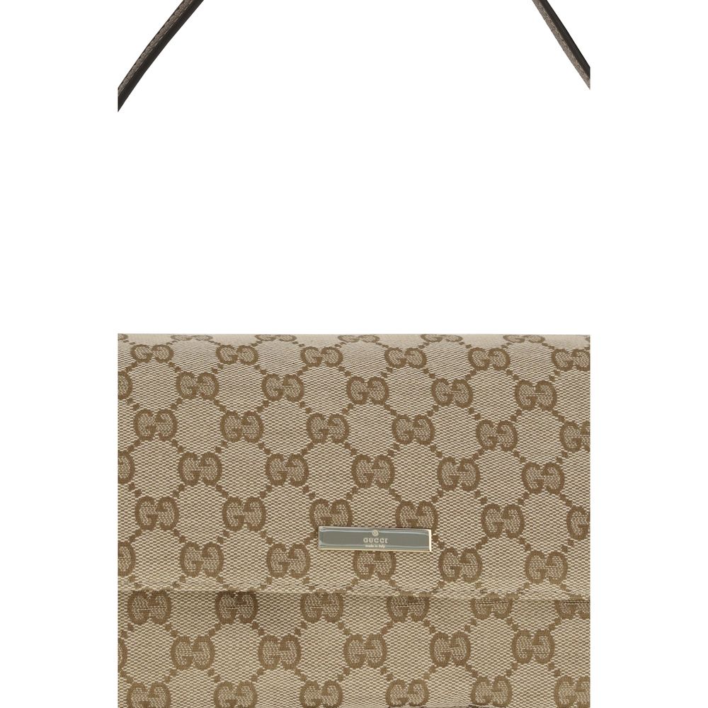 Braune Stoffhandtasche