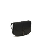 Schwarze Bos Taurus Kalbsleder Schultertasche