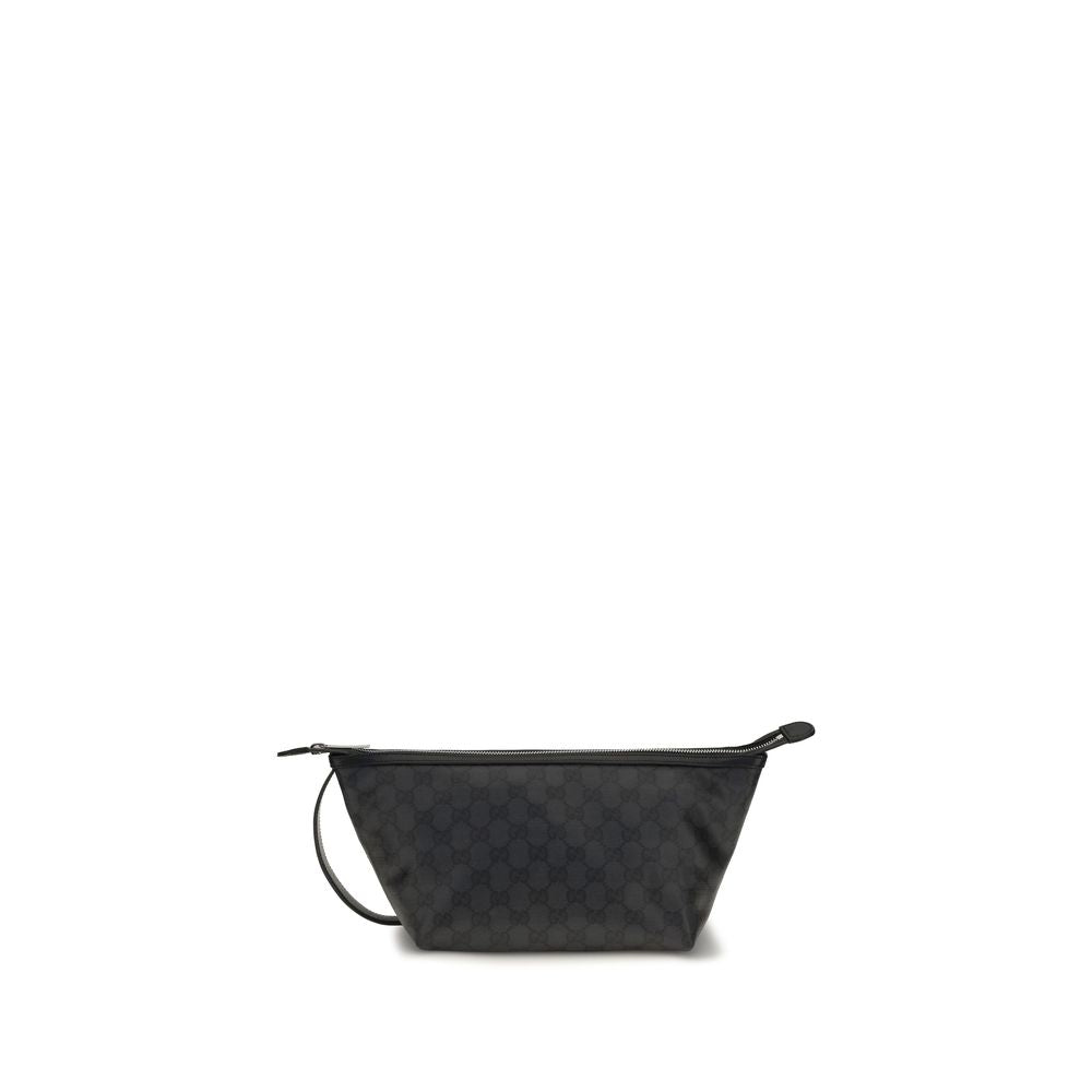 Schwarze Clutch aus Stoff