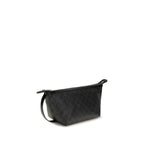 Schwarze Clutch aus Stoff