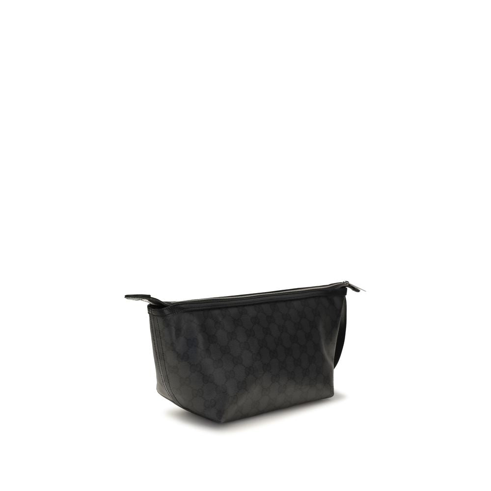Schwarze Clutch aus Stoff