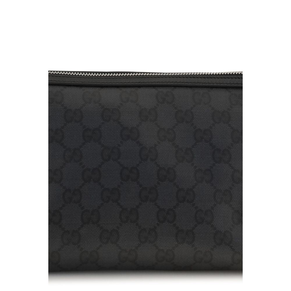 Schwarze Clutch aus Stoff