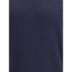 Blauer Wollpullover Aries Rollkragenpullover