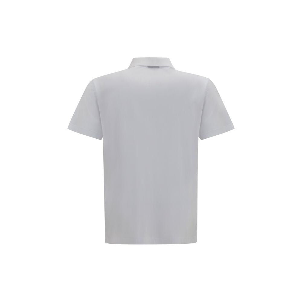 Weißes Poloshirt aus Baumwolle