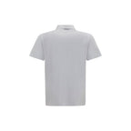 Weißes Poloshirt aus Baumwolle