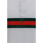 Weißes Poloshirt aus Baumwolle