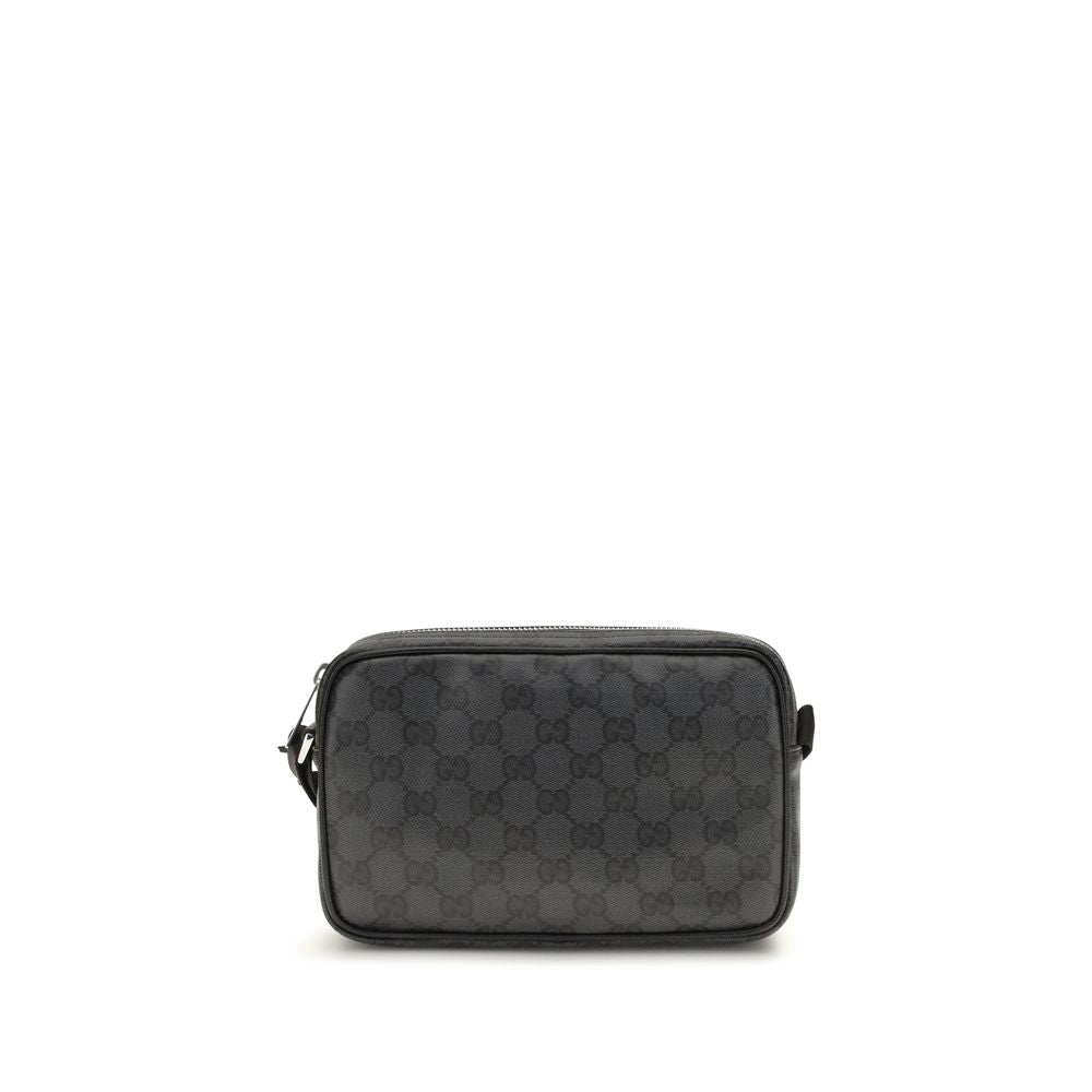 Schwarze Stoffhandtasche