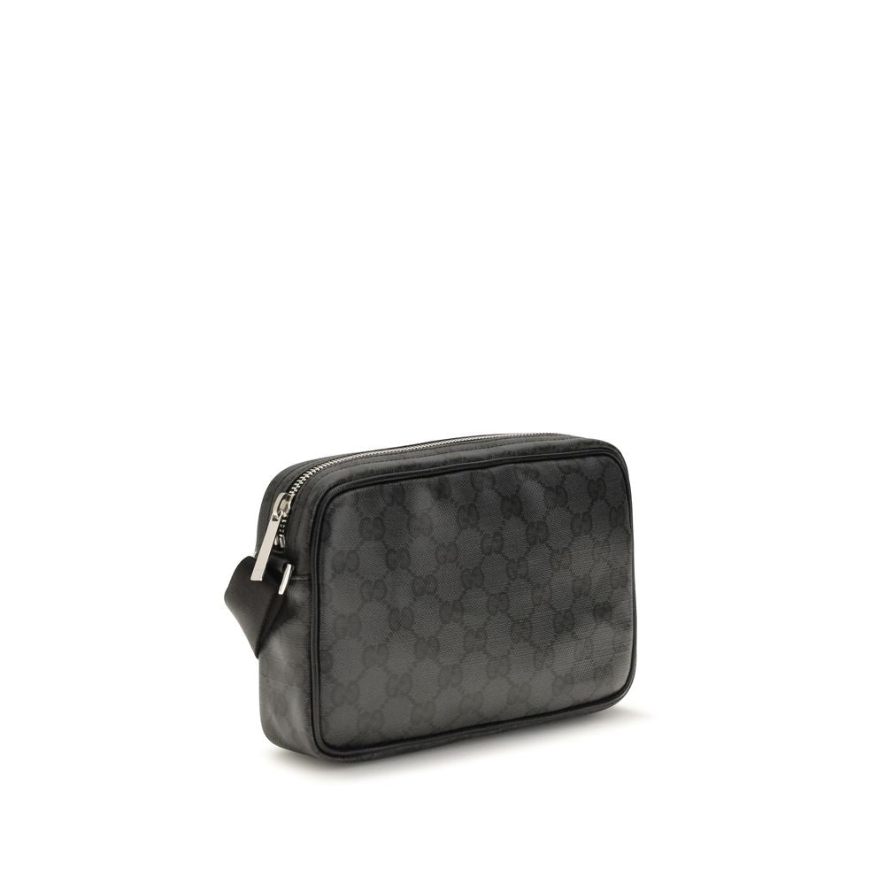 Schwarze Stoffhandtasche