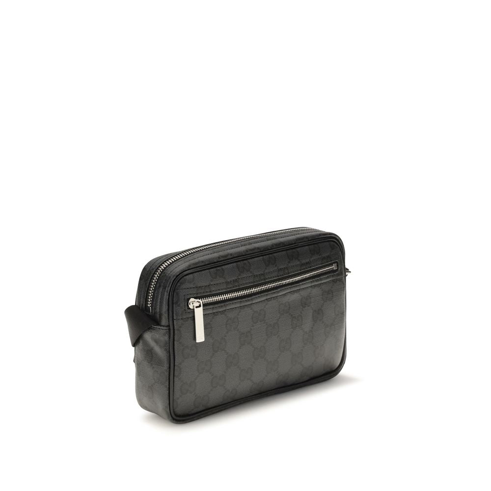 Schwarze Stoffhandtasche