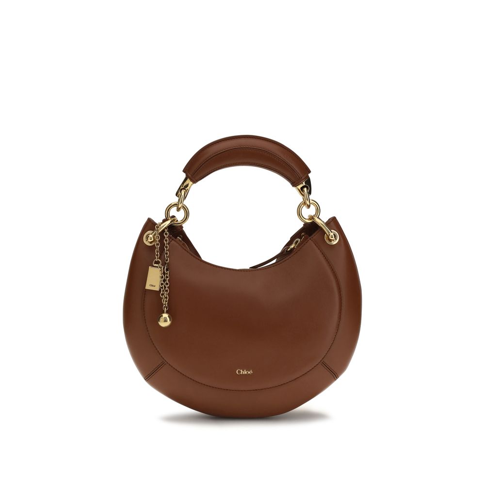 Braune Kalbsleder Bos Taurus Schultertasche