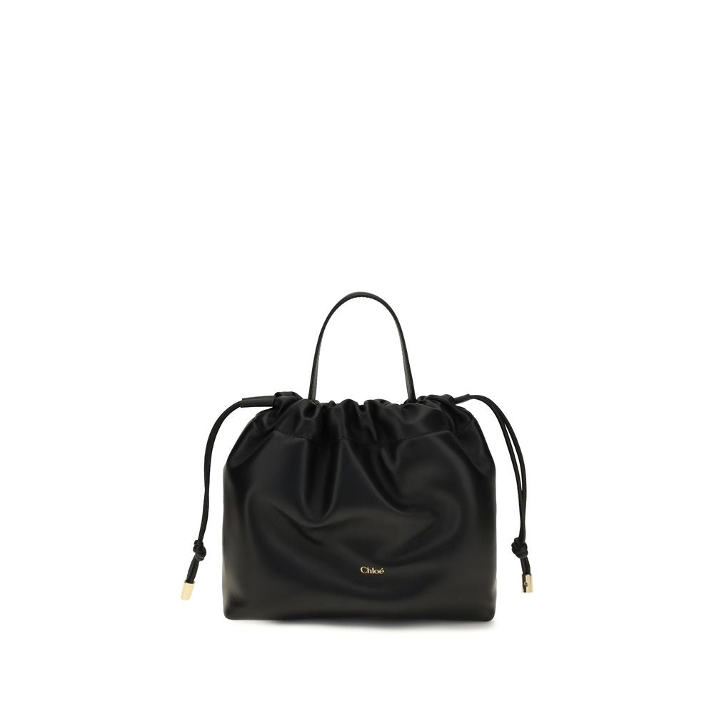 Schwarze Lammleder Schultertasche Ovis Aries Aries
