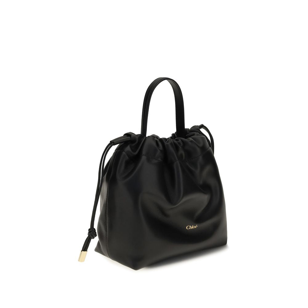 Schwarze Lammleder Schultertasche Ovis Aries Aries