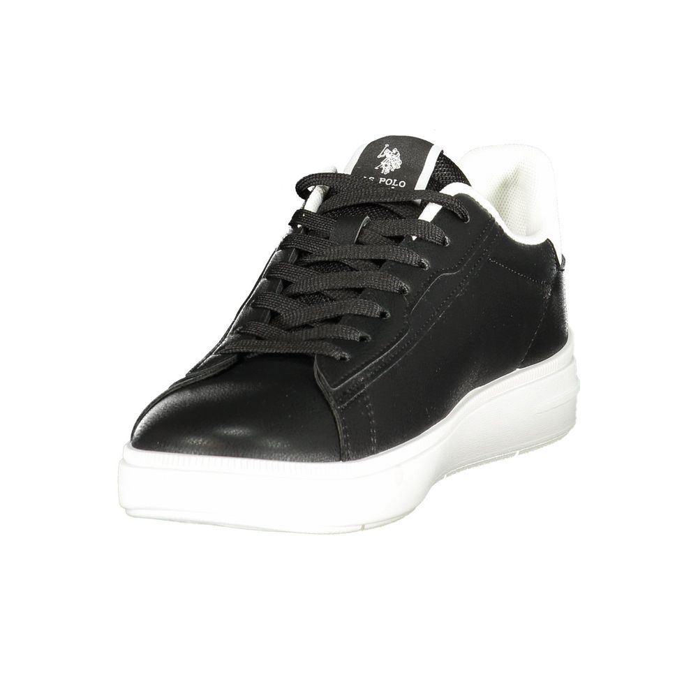 Schwarzer Polyester Sneaker