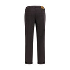 Braune Cropped Jeans aus Baumwolle