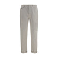 Weiße Baumwoll-Jeans Denim