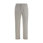 Weiße Baumwoll-Jeans Denim