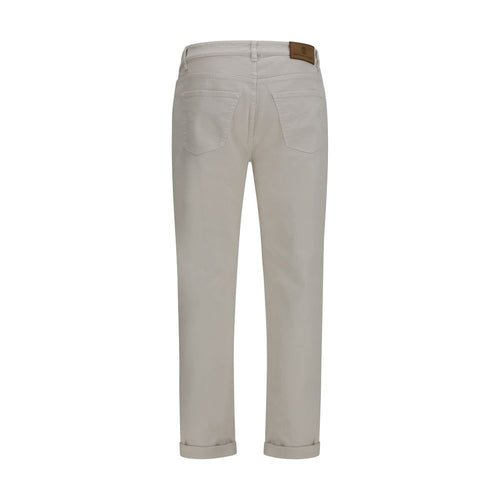 Weiße Straight-Leg-Jeans