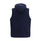 Ärmellose Jacke aus Lammwolle Aries in Blau