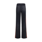 Schwarze Baumwoll-Jeans mit geradem Bein